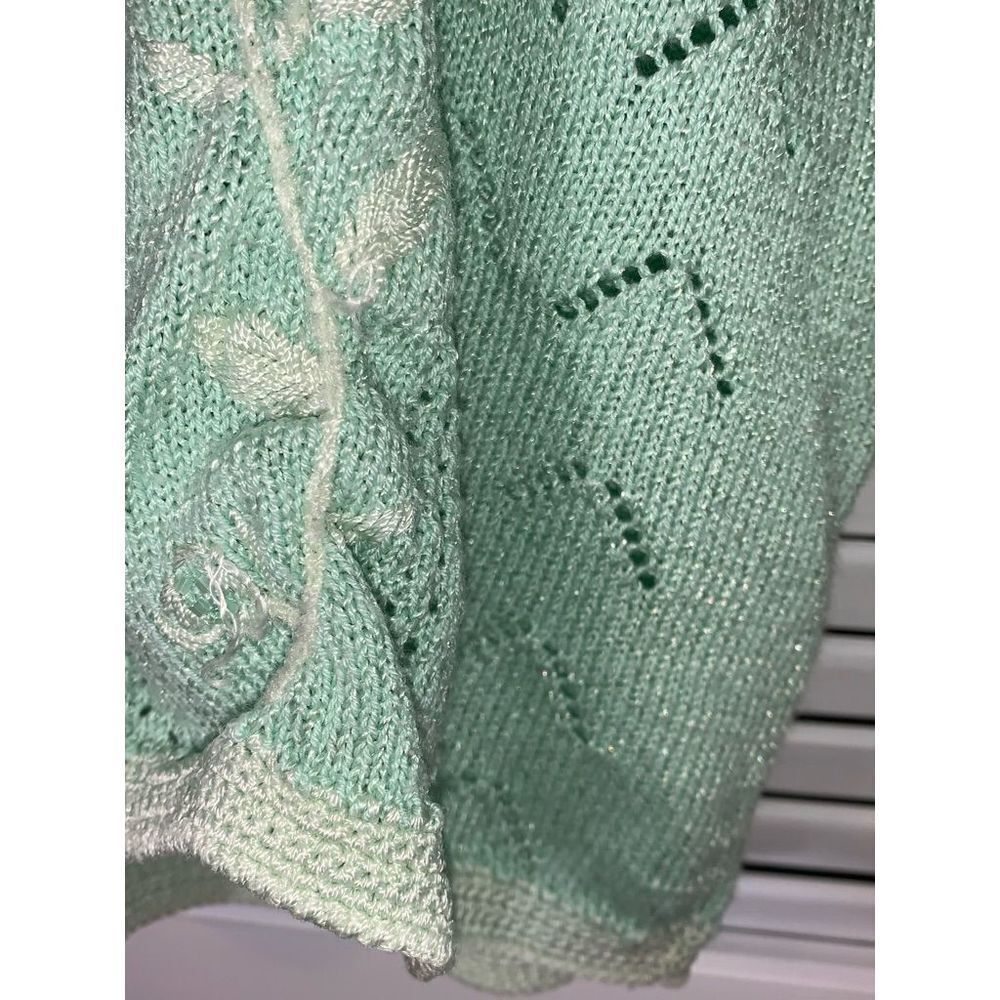 Vintage Pastel Embroidered Knit Sweater Large‎ - Picture 14 of 16